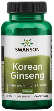 Swanson korėjietiškas ženšenis, 500 mg – 100 kapsulių