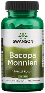 Swanson Bacopa Monnieri, 250 mg – 90 kapsulių