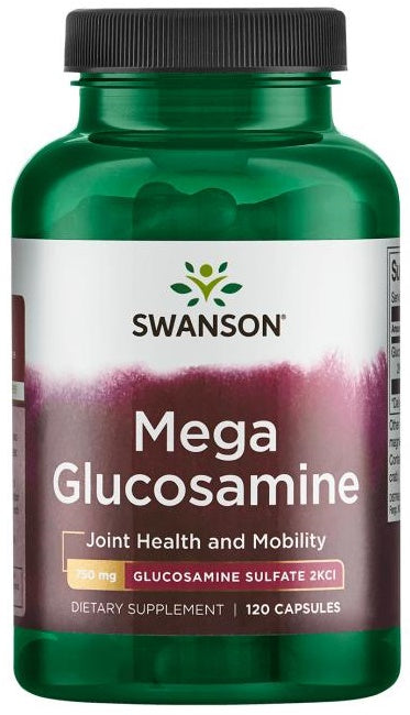 Swanson Mega gliukozaminas, 750 mg – 120 kapsulių