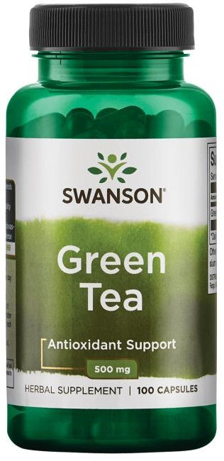 Swanson žalioji arbata, 500 mg – 100 kapsulių