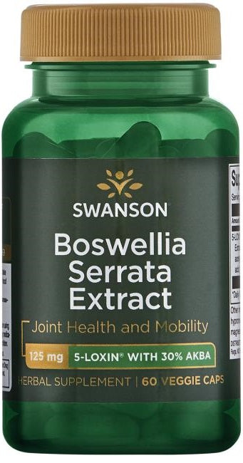 Swanson Boswellia Serrata ekstraktas, 125 mg – 60 kapsulių