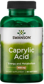 Swanson kaprilo rūgštis, 600 mg – 60 kapsulių