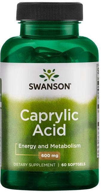 Swanson kaprilo rūgštis, 600 mg – 60 kapsulių