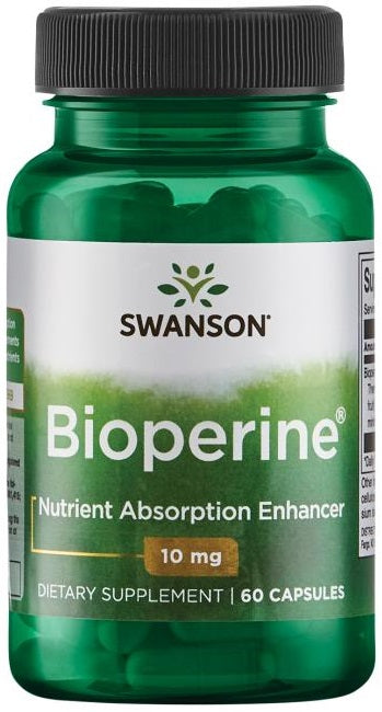 Swanson Bioperine, 10 mg – 60 kapsulių