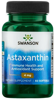 Swanson astaksantinas, 4 mg – 60 kapsulių