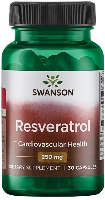 Swanson resveratrolis, 250 mg – 30 kapsulių
