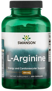 Swanson L - argininas, 500 mg – 200 kapsulių