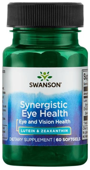 Swanson Synergistic Eye Health liuteino ir zeaksantino skonio kapsulės – 60 kapsulių