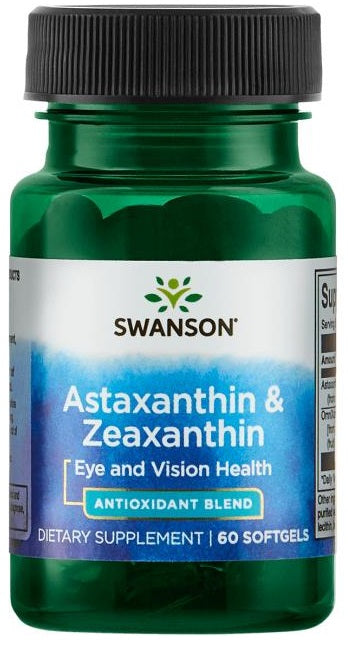 Swanson astaksantinas ir zeaksantinas – 60 kapsulių