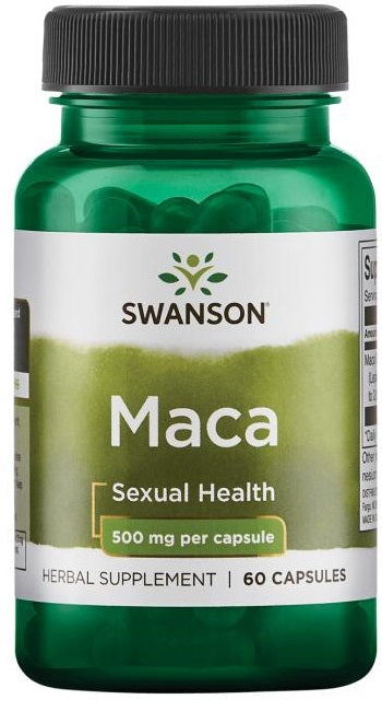 Swanson Maca ekstraktas, 500 mg – 60 kapsulių