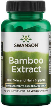 Swanson bambuko ekstraktas – 60 kapsulių