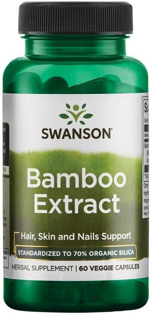 Swanson bambuko ekstraktas – 60 kapsulių