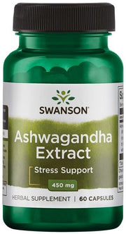 Swanson ašvagandos ekstraktas, 450 mg – 60 kapsulių