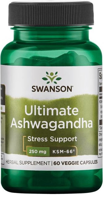 Swanson Ashwagandha Ultimate KSM - 66, 250 mg – 60 kapsulių