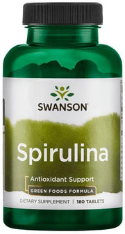 Swanson Spirulina, 500 mg – 180 tablečių