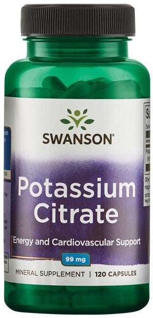 Swanson kalio citratas, 99 mg – 120 kapsulių