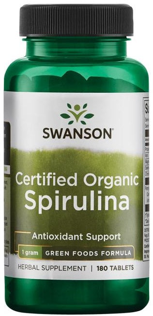 Swanson Spirulina – 180 tablečių