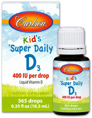 Carlson Labs Kid's Super Daily D3, 400 TV – 10 ml.