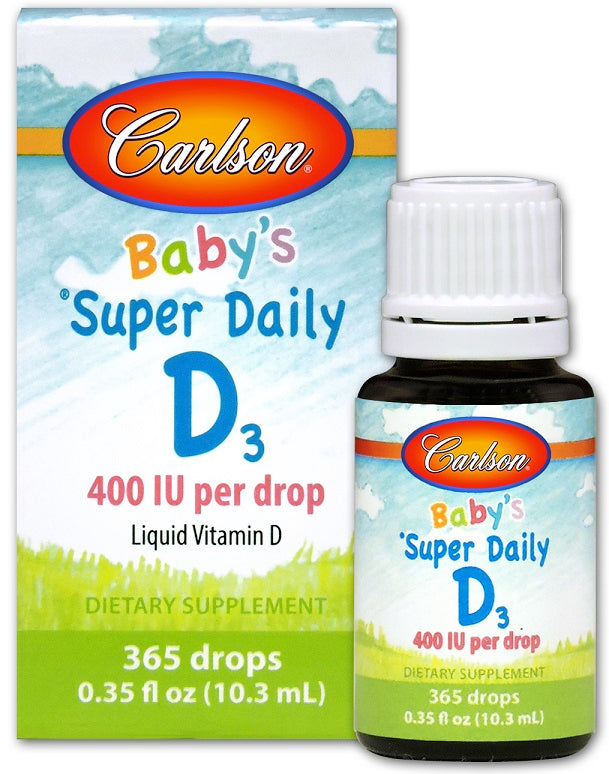 Carlson Labs Baby's Super Daily D3, 400 TV – 10 ml.