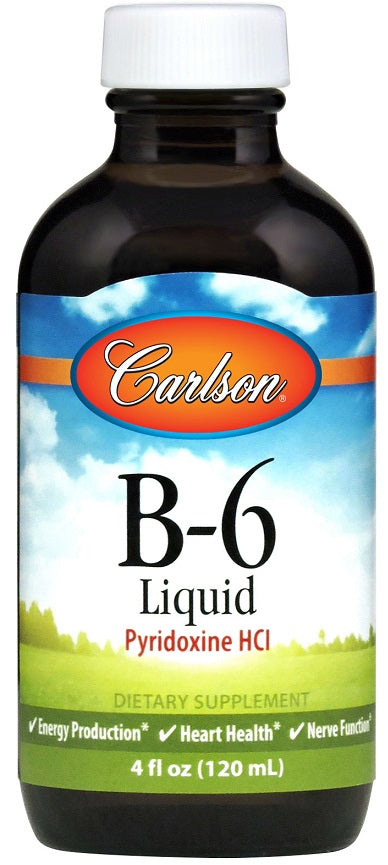 Carlson Labs vitaminas B - 6 - piridoksino HCl - 120 ml.