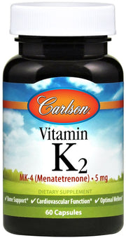 Carlson Labs vitaminas K2 MK - 4, 5 mg - 60 kapsulių