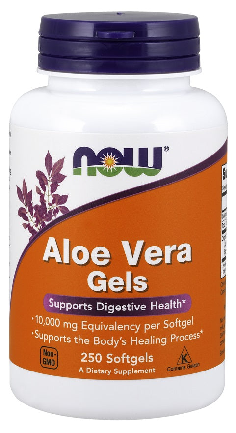 NOW Foods alavijo geliai – 250 kapsulių