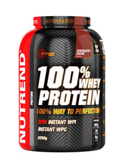Nutrend 100% išrūgų baltymų milteliai, šokolado ir kakavos skonio – 2250 g