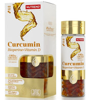 Nutrend kurkuminas + bioperinas + vitaminas D - 60 kapsulių