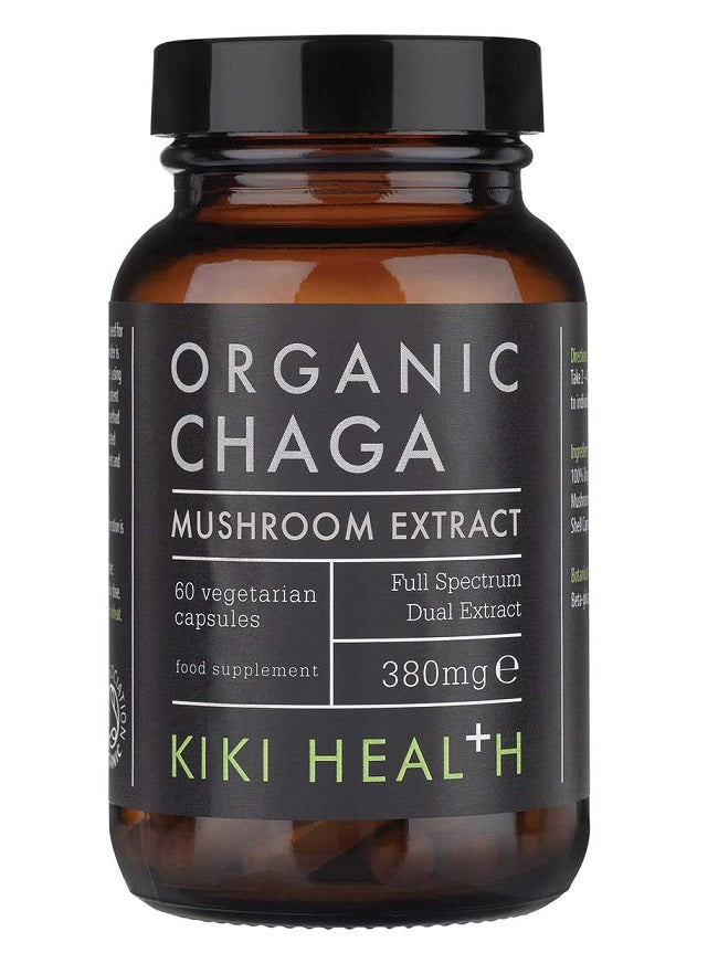 KIKI Health čagos ekstraktas, 380 mg - 60 kapsulių