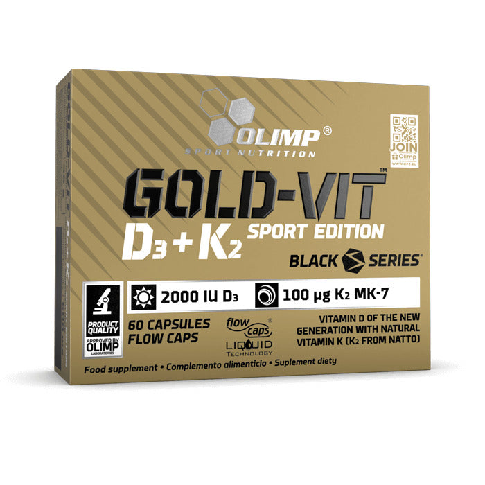 Olimp Nutrition Gold Vitamin D3 + K2 Sport Edition - 60 kapsulių
