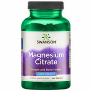 Swanson magnio citratas, 225 mg itin stiprus – 240 tablečių