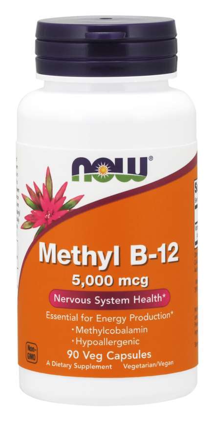Produkto nuotrauka: NOW Foods Methyl B-12, 5000mcg - 90 kapsulių