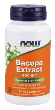 Produkto nuotrauka: NOW Foods Bacopa Extract, 450mg - 90 kapsulių