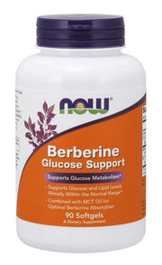 Produkto nuotrauka: NOW Foods Berberine Glucose Support - 90 minkštųjų kapsulių