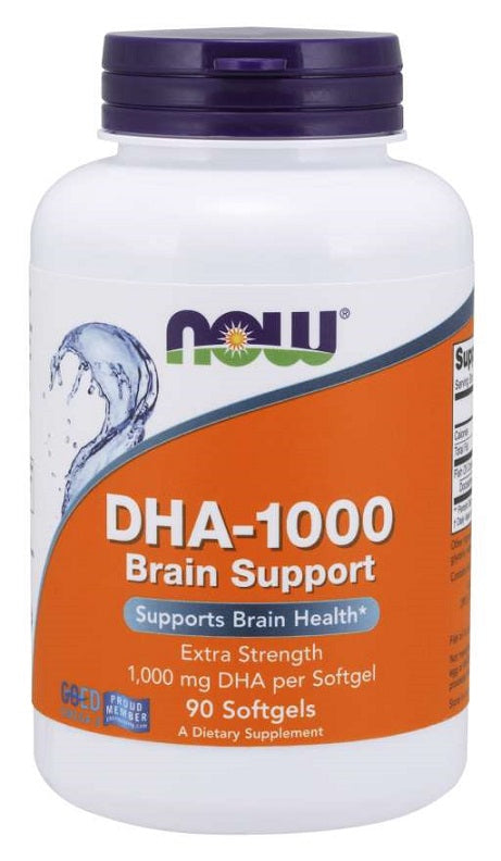 Produkto nuotrauka: NOW Foods DHA-1000 Brain Support - 90 minkštųjų kapsulių