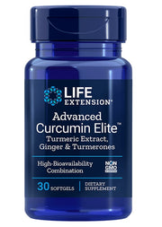Life Extension Advanced Curcumin Elite ciberžolės ekstraktas, imbieras ir ciberžolės – 30 kapsulių