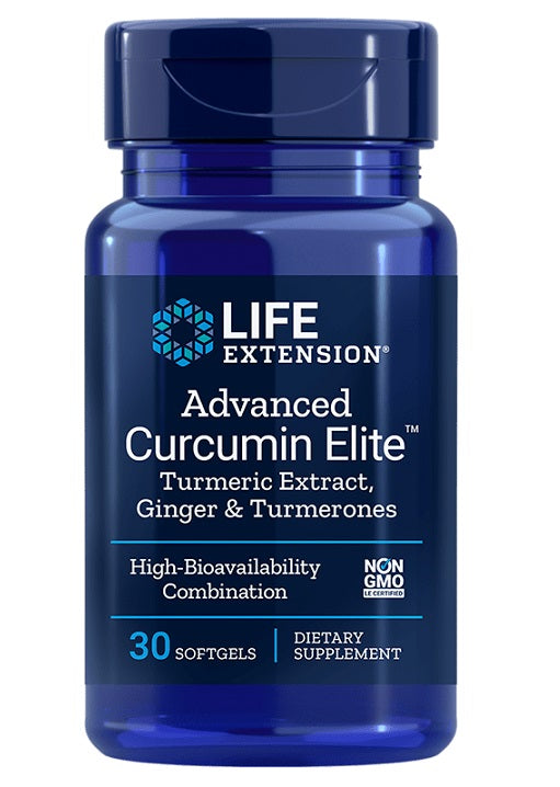 Life Extension Advanced Curcumin Elite ciberžolės ekstraktas, imbieras ir ciberžolės – 30 kapsulių