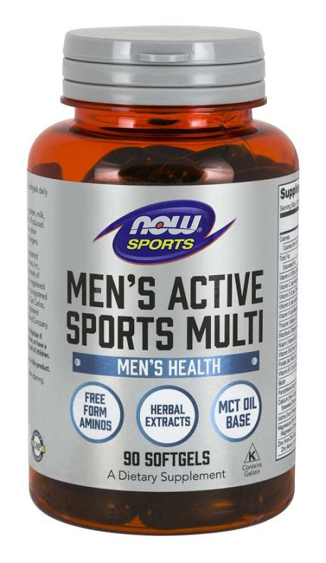 Produkto nuotrauka: NOW Foods Men's Active Sports Multi - 90 minkštųjų kapsulių