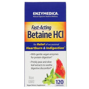 Enzymedica betaino HCl - 120 kapsulių
