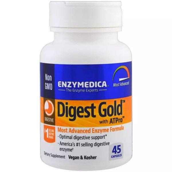 Enzymedica Digest Gold su ATPro - 45 kapsulės