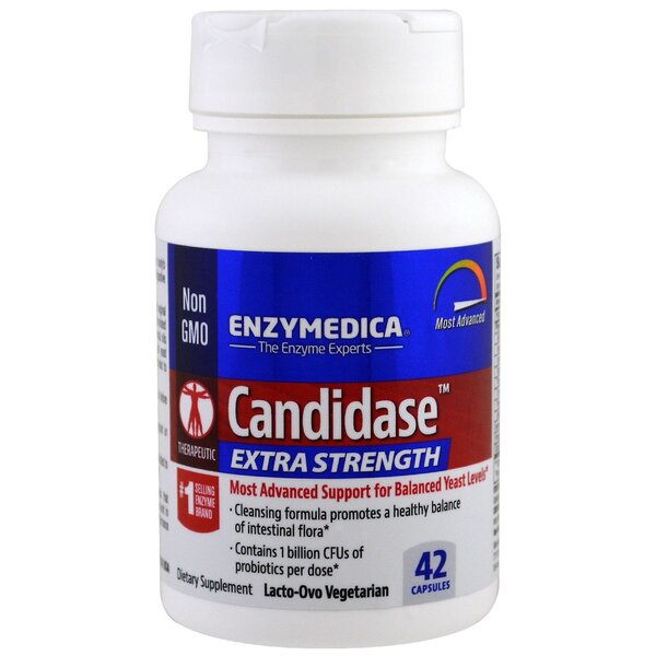 Enzymedica Candidase Extra Strength - 42 kapsulės