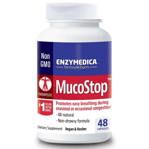 Enzymedica MucoStop - 48 kapsulės