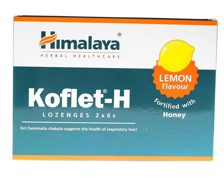 Himalaya Koflet - H, citrinų skonio – 12 pastilių