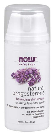 NOW Foods natūralus progesteroną balansuojantis odos kremas su levandomis - 85 g
