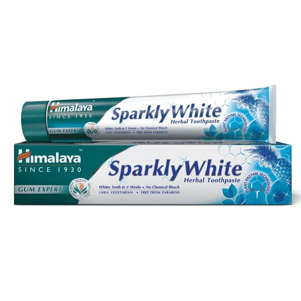 Himalaya Sparkly White žolelių dantų pasta – 75 ml.