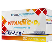 Allnutrition vitaminas C 1000 + D3 - 30 kapsulių