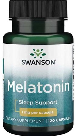 Swanson melatoninas, 1 mg – 120 kapsulių