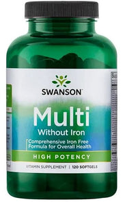 Swanson Multi be geležies – 120 kapsulių