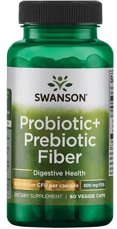 Swanson Probiotic+ Prebiotic Fiber – 60 kapsulių