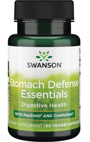 Swanson Stomach Defense Essentials su PepZinGI ir Comforteze – 60 kapsulių